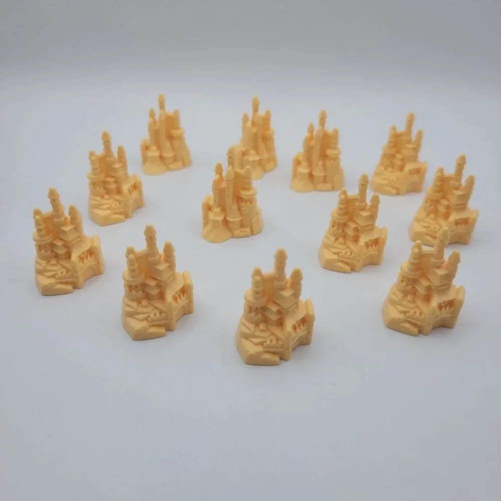 Disney Castle Monopoly Junior Princess Cupcake Topper Replacement Pieces Tokens‎